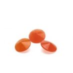 RIVOLI orange jade 12 MM GAVBARI, semi-precious stone