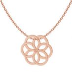 rosette necklace, silver 925