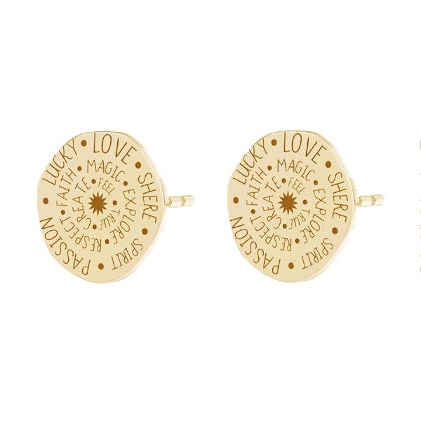 gold plated earrings