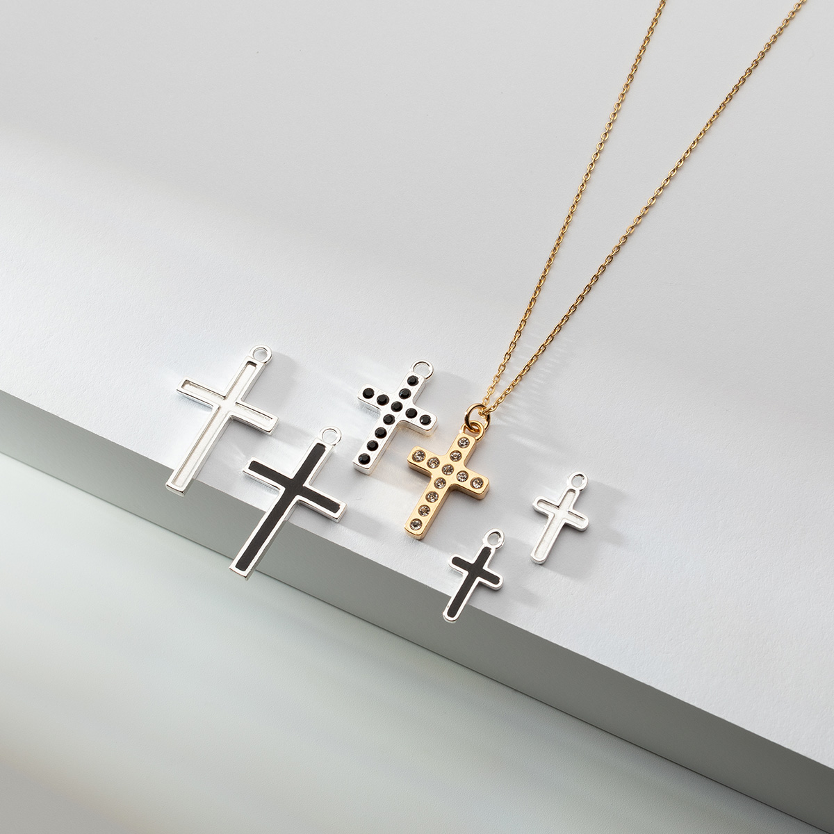 crystal cross pendants