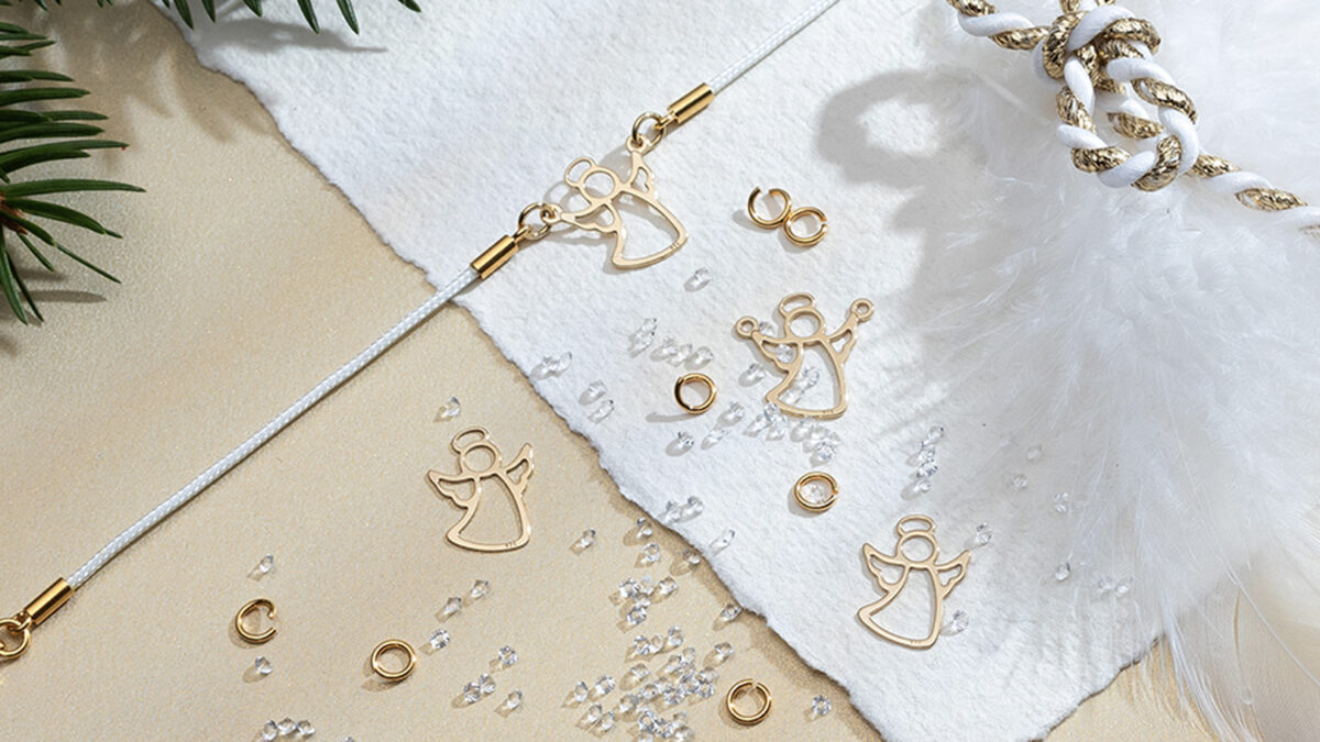 angel pendant gold