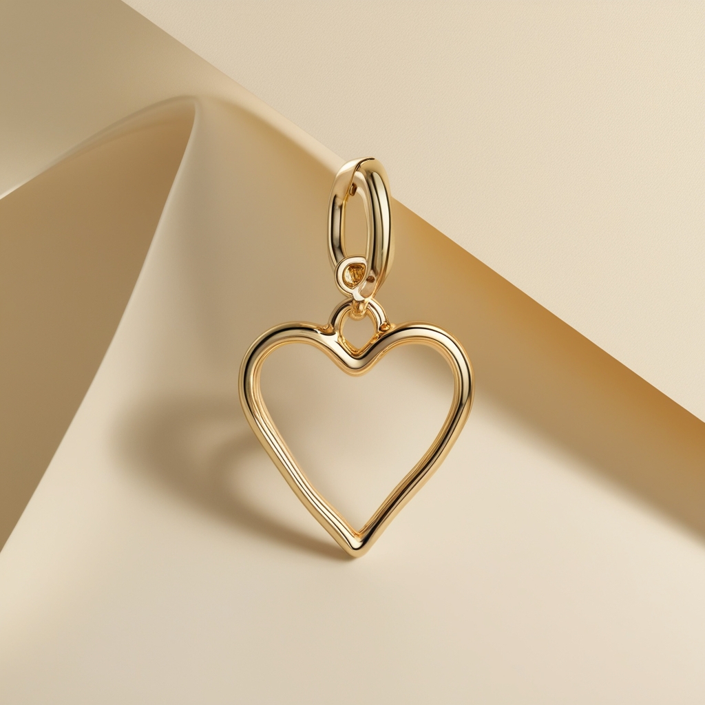 gold heart pendant