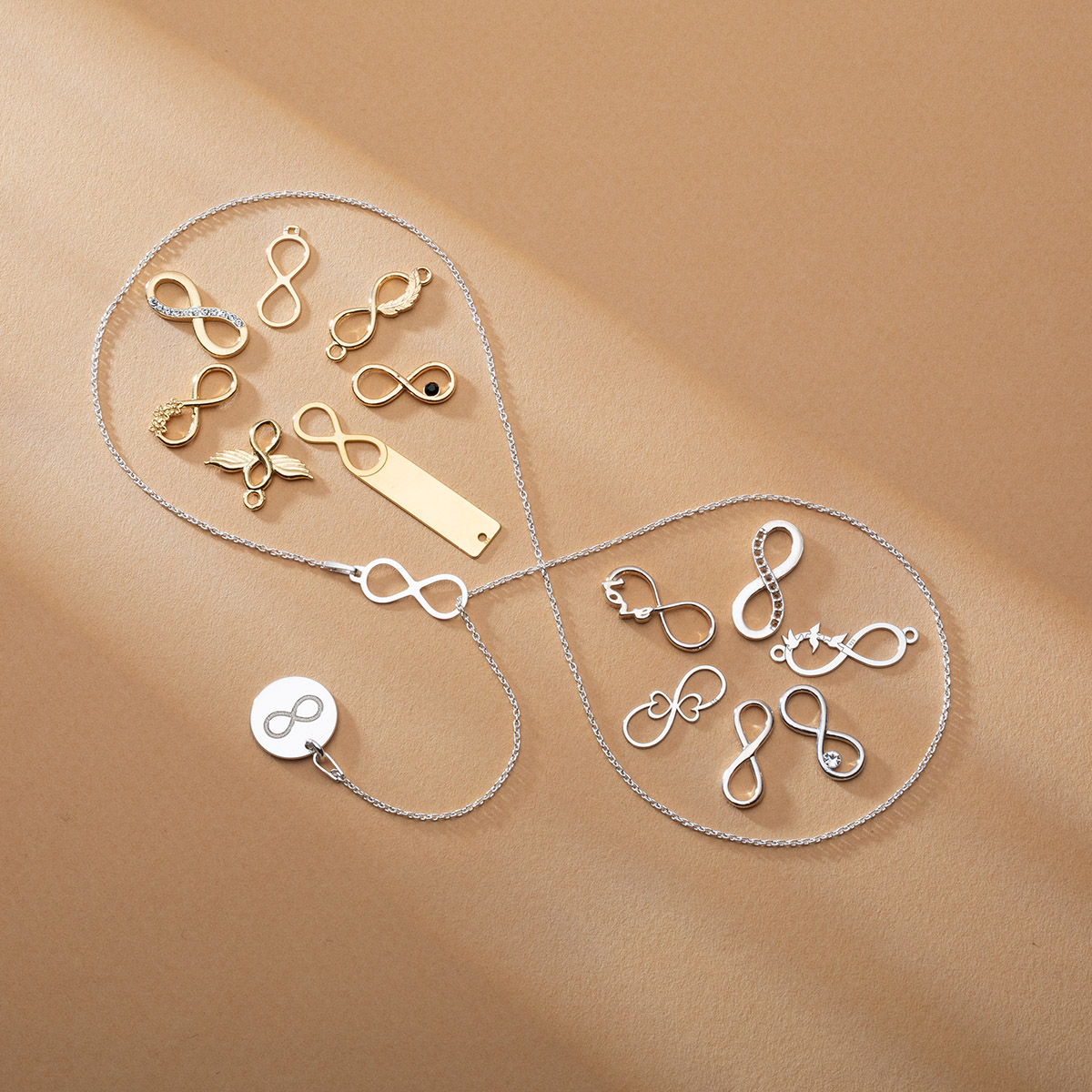 infinity necklace silver