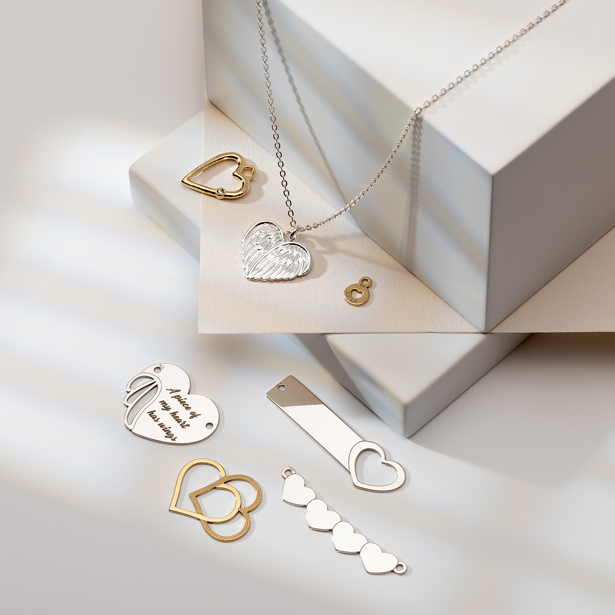 engraved heart necklace
