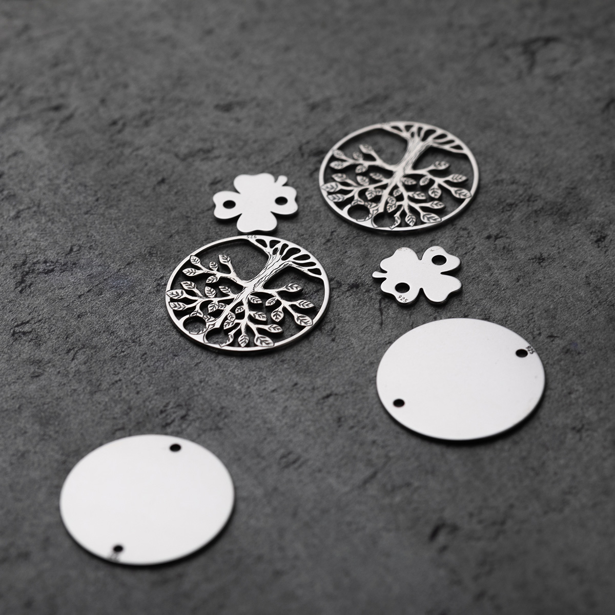 polishing silver jewellery
