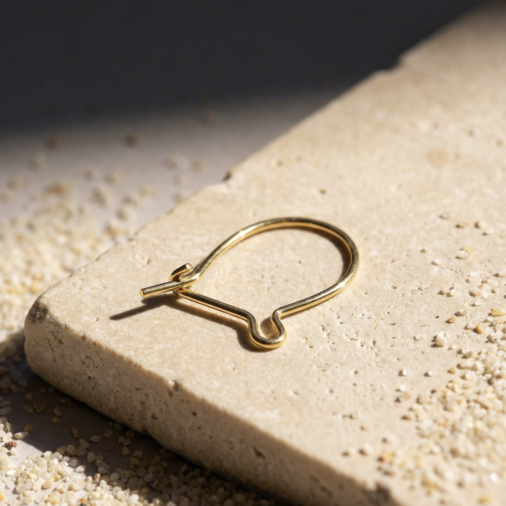 infinity pendant with black stone